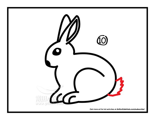 儿童简笔画——如何画一只兔子